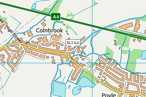 SL3 0JJ map - OS VectorMap District (Ordnance Survey)