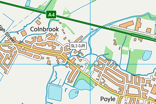 SL3 0JR map - OS VectorMap District (Ordnance Survey) SL3 0JR map - OS VectorMap District (Ordnance Survey)