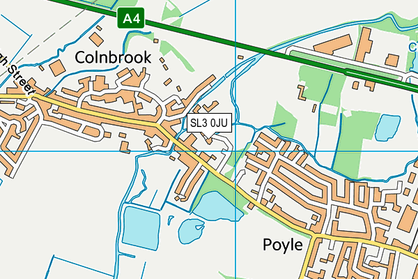 SL3 0JU map - OS VectorMap District (Ordnance Survey) SL3 0JU map - OS VectorMap District (Ordnance Survey)