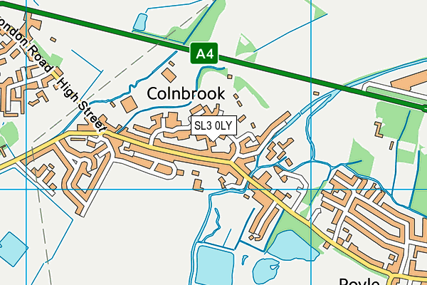 SL3 0LY map - OS VectorMap District (Ordnance Survey)