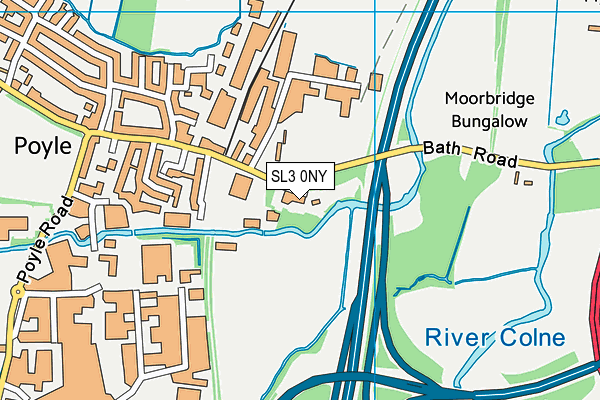 SL3 0NY map - OS VectorMap District (Ordnance Survey) SL3 0NY map - OS VectorMap District (Ordnance Survey)