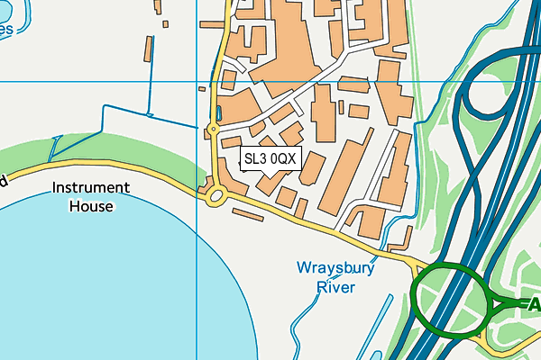 SL3 0QX map - OS VectorMap District (Ordnance Survey) SL3 0QX map - OS VectorMap District (Ordnance Survey)
