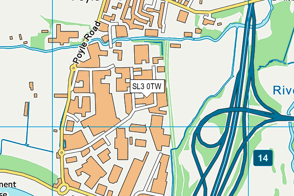 SL3 0TW map - OS VectorMap District (Ordnance Survey) SL3 0TW map - OS VectorMap District (Ordnance Survey)