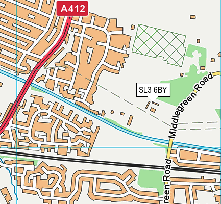 SL3 6BY map - OS VectorMap District (Ordnance Survey) SL3 6BY map - OS VectorMap District (Ordnance Survey)