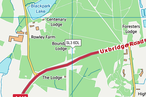 SL3 6DL map - OS VectorMap District (Ordnance Survey) SL3 6DL map - OS VectorMap District (Ordnance Survey)
