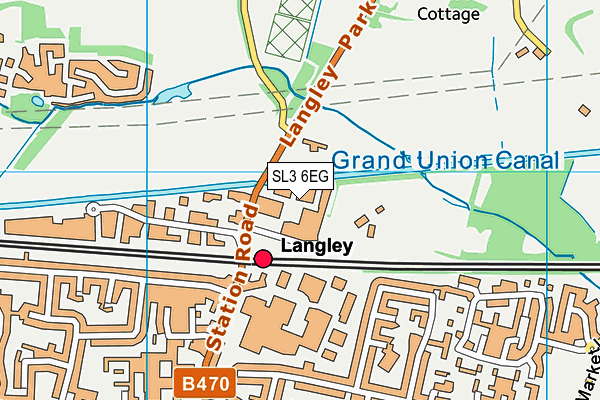 SL3 6EG map - OS VectorMap District (Ordnance Survey) SL3 6EG map - OS VectorMap District (Ordnance Survey)