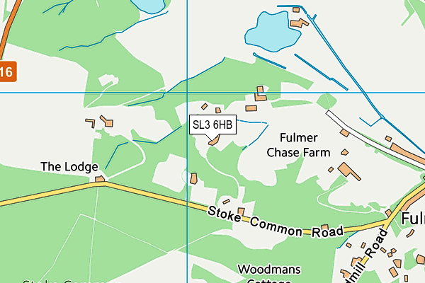 SL3 6HB map - OS VectorMap District (Ordnance Survey) SL3 6HB map - OS VectorMap District (Ordnance Survey)