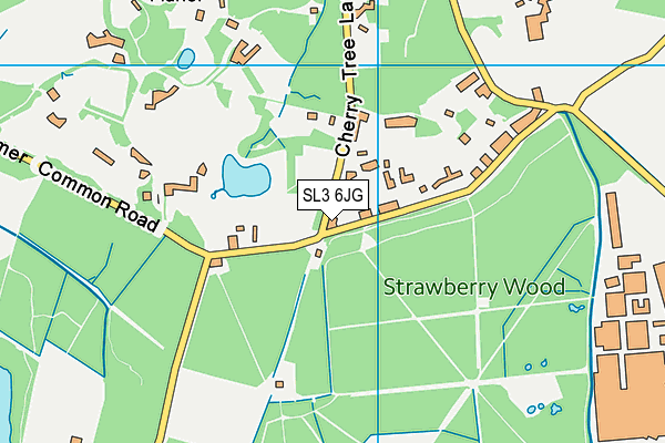 SL3 6JG map - OS VectorMap District (Ordnance Survey) SL3 6JG map - OS VectorMap District (Ordnance Survey)