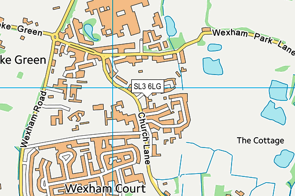 SL3 6LG map - OS VectorMap District (Ordnance Survey) SL3 6LG map - OS VectorMap District (Ordnance Survey)