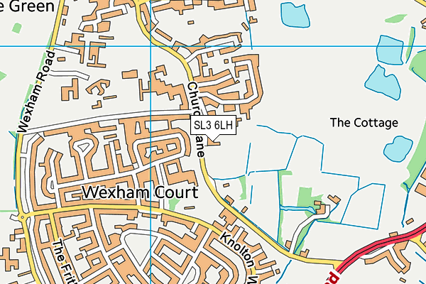 SL3 6LH map - OS VectorMap District (Ordnance Survey) SL3 6LH map - OS VectorMap District (Ordnance Survey)