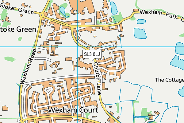 SL3 6LJ map - OS VectorMap District (Ordnance Survey) SL3 6LJ map - OS VectorMap District (Ordnance Survey)