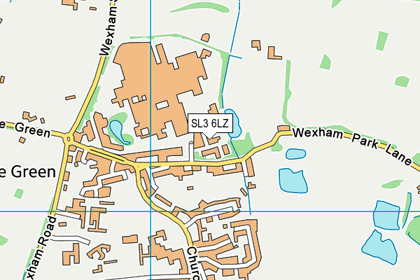 SL3 6LZ map - OS VectorMap District (Ordnance Survey) SL3 6LZ map - OS VectorMap District (Ordnance Survey)