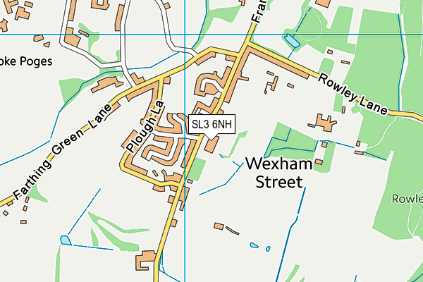 SL3 6NH map - OS VectorMap District (Ordnance Survey) SL3 6NH map - OS VectorMap District (Ordnance Survey)