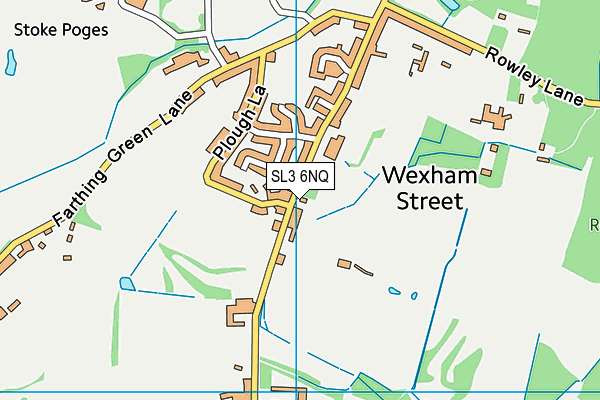 SL3 6NQ map - OS VectorMap District (Ordnance Survey) SL3 6NQ map - OS VectorMap District (Ordnance Survey)