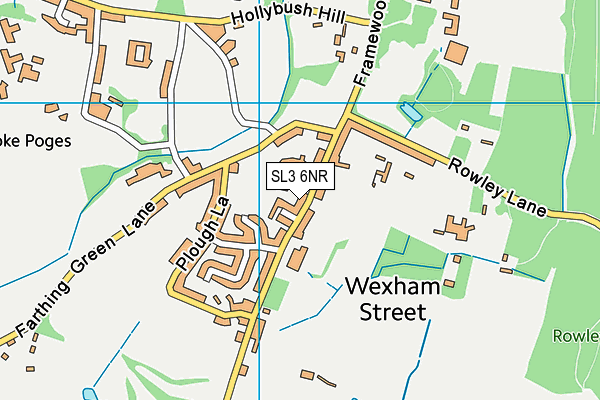 SL3 6NR map - OS VectorMap District (Ordnance Survey) SL3 6NR map - OS VectorMap District (Ordnance Survey)