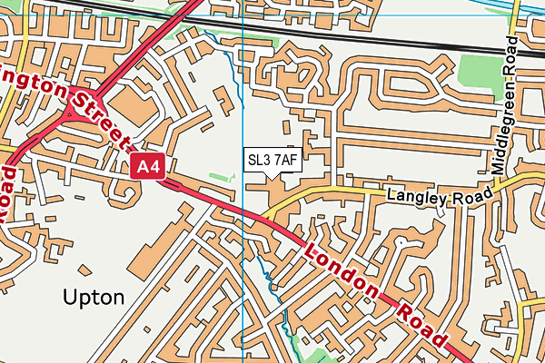 SL3 7AF map - OS VectorMap District (Ordnance Survey) SL3 7AF map - OS VectorMap District (Ordnance Survey)