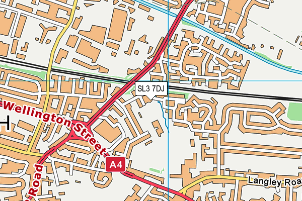 SL3 7DJ map - OS VectorMap District (Ordnance Survey) SL3 7DJ map - OS VectorMap District (Ordnance Survey)