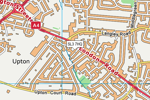 SL3 7HQ map - OS VectorMap District (Ordnance Survey) SL3 7HQ map - OS VectorMap District (Ordnance Survey)