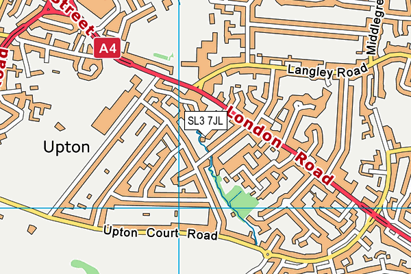 SL3 7JL map - OS VectorMap District (Ordnance Survey) SL3 7JL map - OS VectorMap District (Ordnance Survey)