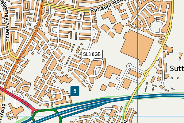SL3 8GB map - OS VectorMap District (Ordnance Survey)