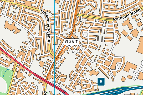 SL3 8JT map - OS VectorMap District (Ordnance Survey) SL3 8JT map - OS VectorMap District (Ordnance Survey)