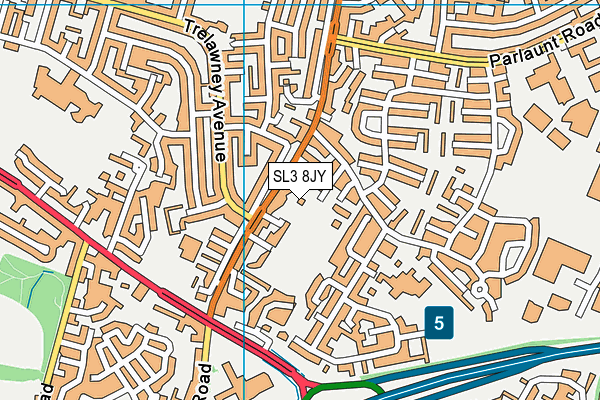 SL3 8JY map - OS VectorMap District (Ordnance Survey) SL3 8JY map - OS VectorMap District (Ordnance Survey)