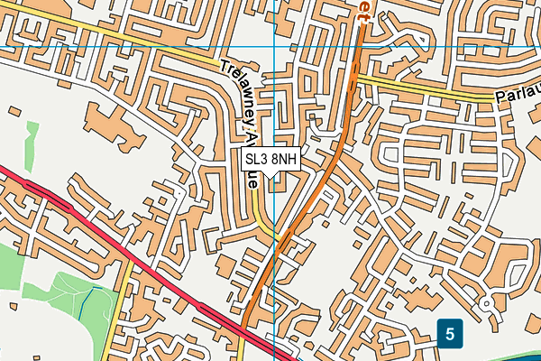 SL3 8NH map - OS VectorMap District (Ordnance Survey) SL3 8NH map - OS VectorMap District (Ordnance Survey)