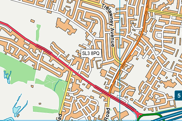 SL3 8PQ map - OS VectorMap District (Ordnance Survey) SL3 8PQ map - OS VectorMap District (Ordnance Survey)