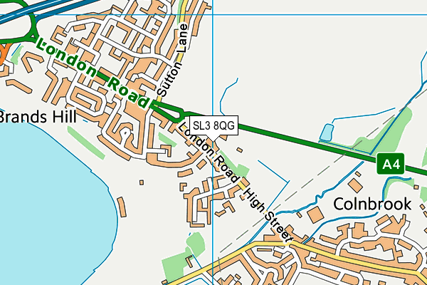 SL3 8QG map - OS VectorMap District (Ordnance Survey) SL3 8QG map - OS VectorMap District (Ordnance Survey)