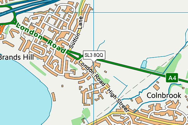 SL3 8QQ map - OS VectorMap District (Ordnance Survey) SL3 8QQ map - OS VectorMap District (Ordnance Survey)