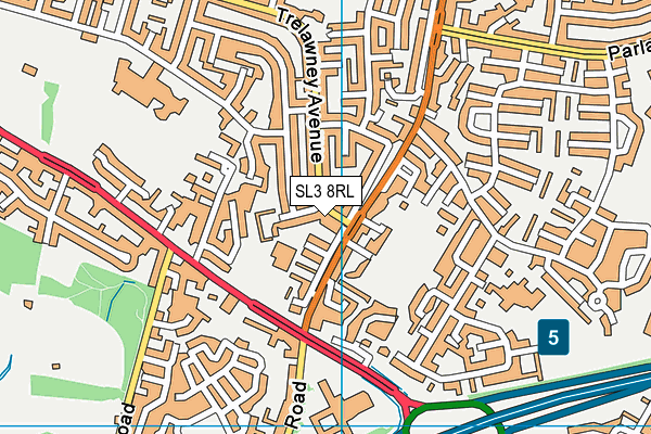 SL3 8RL map - OS VectorMap District (Ordnance Survey) SL3 8RL map - OS VectorMap District (Ordnance Survey)