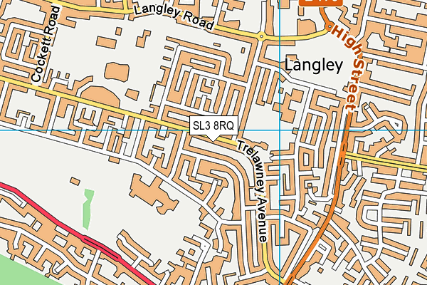 SL3 8RQ map - OS VectorMap District (Ordnance Survey) SL3 8RQ map - OS VectorMap District (Ordnance Survey)