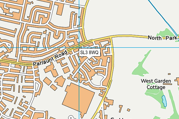 SL3 8WQ map - OS VectorMap District (Ordnance Survey) SL3 8WQ map - OS VectorMap District (Ordnance Survey)