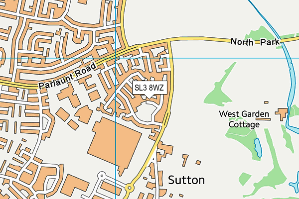 SL3 8WZ map - OS VectorMap District (Ordnance Survey) SL3 8WZ map - OS VectorMap District (Ordnance Survey)