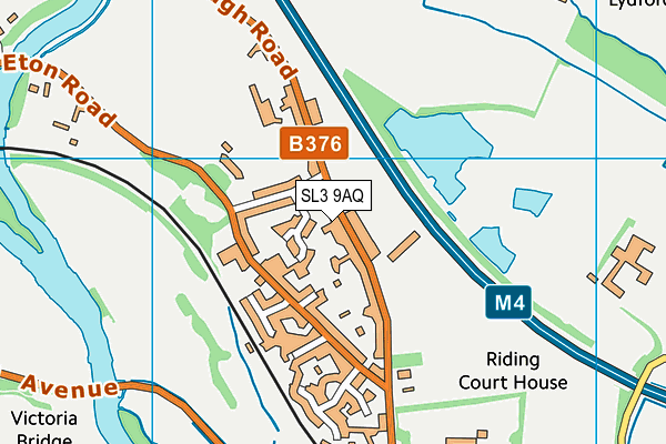 SL3 9AQ map - OS VectorMap District (Ordnance Survey) SL3 9AQ map - OS VectorMap District (Ordnance Survey)