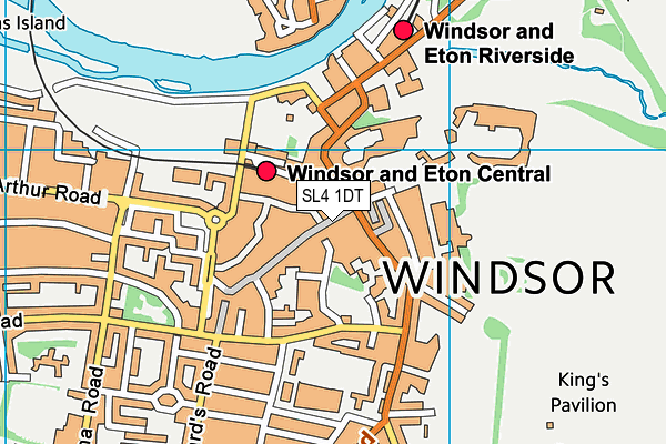 SL4 1DT map - OS VectorMap District (Ordnance Survey) SL4 1DT map - OS VectorMap District (Ordnance Survey)