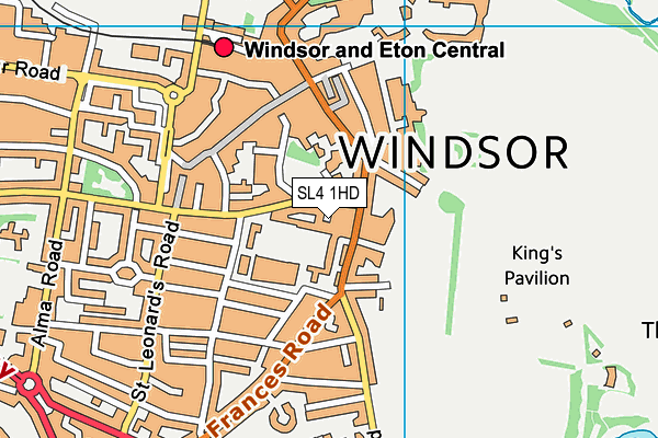 SL4 1HD map - OS VectorMap District (Ordnance Survey) SL4 1HD map - OS VectorMap District (Ordnance Survey)