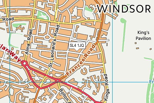 SL4 1JQ map - OS VectorMap District (Ordnance Survey) SL4 1JQ map - OS VectorMap District (Ordnance Survey)