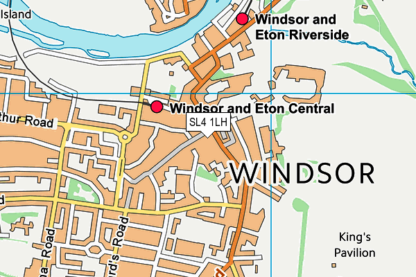 SL4 1LH map - OS VectorMap District (Ordnance Survey) SL4 1LH map - OS VectorMap District (Ordnance Survey)