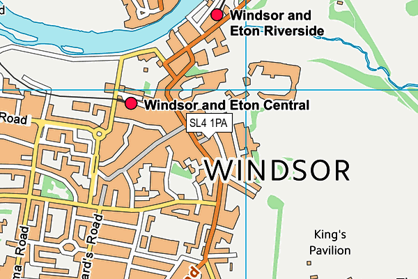 SL4 1PA map - OS VectorMap District (Ordnance Survey) SL4 1PA map - OS VectorMap District (Ordnance Survey)