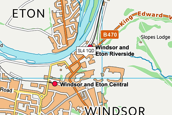 SL4 1QD map - OS VectorMap District (Ordnance Survey) SL4 1QD map - OS VectorMap District (Ordnance Survey)