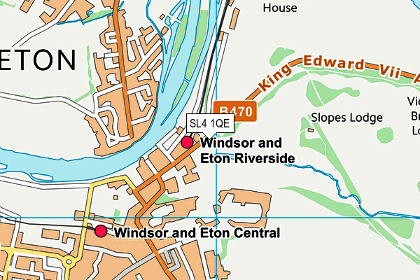 SL4 1QE map - OS VectorMap District (Ordnance Survey) SL4 1QE map - OS VectorMap District (Ordnance Survey)