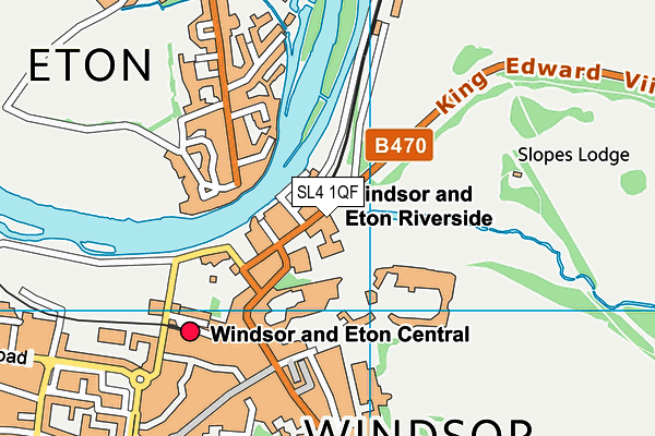 SL4 1QF map - OS VectorMap District (Ordnance Survey) SL4 1QF map - OS VectorMap District (Ordnance Survey)