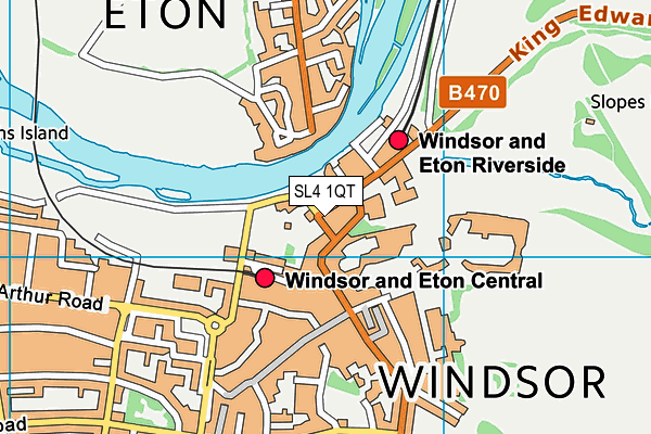 SL4 1QT map - OS VectorMap District (Ordnance Survey) SL4 1QT map - OS VectorMap District (Ordnance Survey)