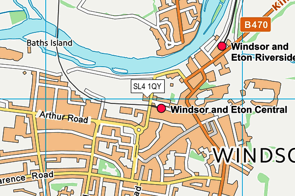 SL4 1QY map - OS VectorMap District (Ordnance Survey) SL4 1QY map - OS VectorMap District (Ordnance Survey)