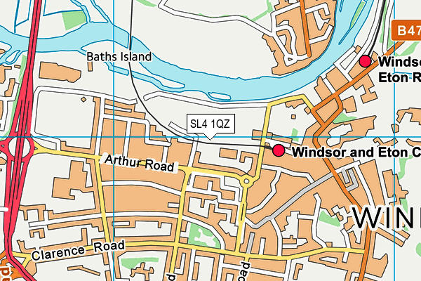 SL4 1QZ map - OS VectorMap District (Ordnance Survey) SL4 1QZ map - OS VectorMap District (Ordnance Survey)