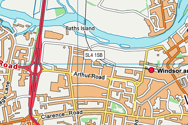 SL4 1SB map - OS VectorMap District (Ordnance Survey) SL4 1SB map - OS VectorMap District (Ordnance Survey)