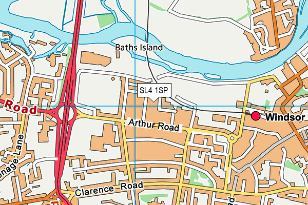 SL4 1SP map - OS VectorMap District (Ordnance Survey) SL4 1SP map - OS VectorMap District (Ordnance Survey)