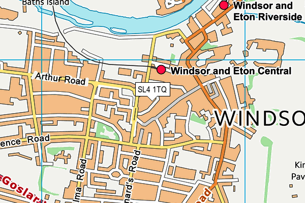 SL4 1TQ map - OS VectorMap District (Ordnance Survey) SL4 1TQ map - OS VectorMap District (Ordnance Survey)