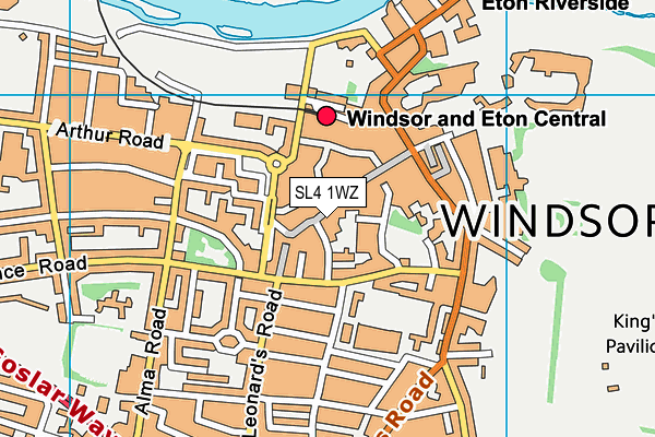SL4 1WZ map - OS VectorMap District (Ordnance Survey) SL4 1WZ map - OS VectorMap District (Ordnance Survey)